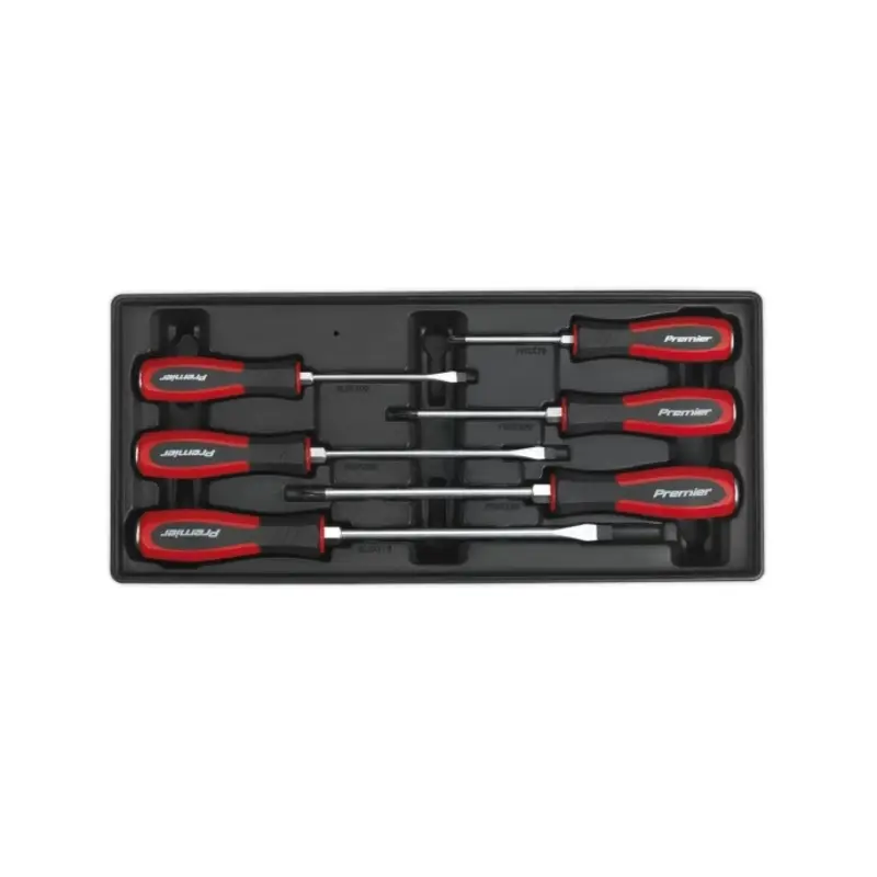 Sealey Tool Tray with Hammer-Thru Screwdriver Set 6pc