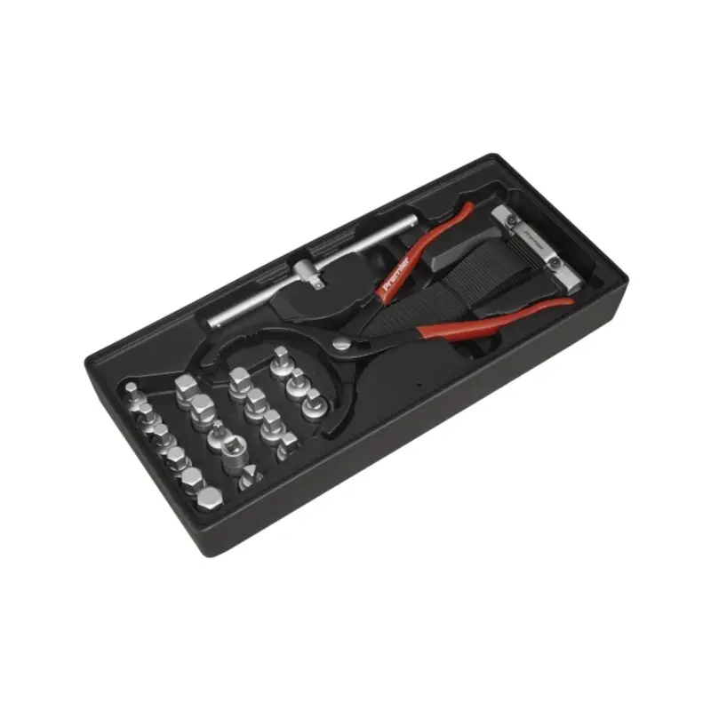 Sealey Tool Tray with Oil Filter Wrench, Pliers & Drain Plug Set 21pc