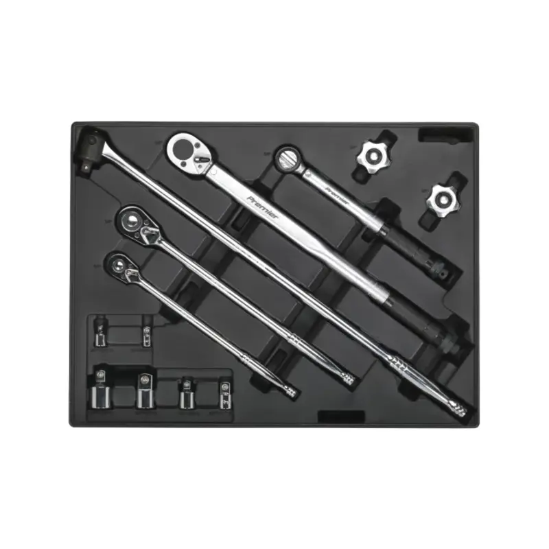 Sealey Tool Tray with Ratchet, Torque Wrench, Breaker Bar & Socket Adaptor Set 13pc