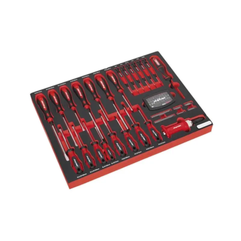 Sealey Tool Tray with Screwdriver Set 72pc