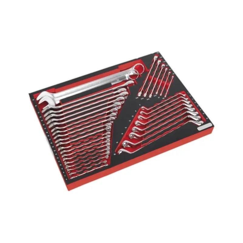 Sealey Tool Tray with Spanner Set 35pc