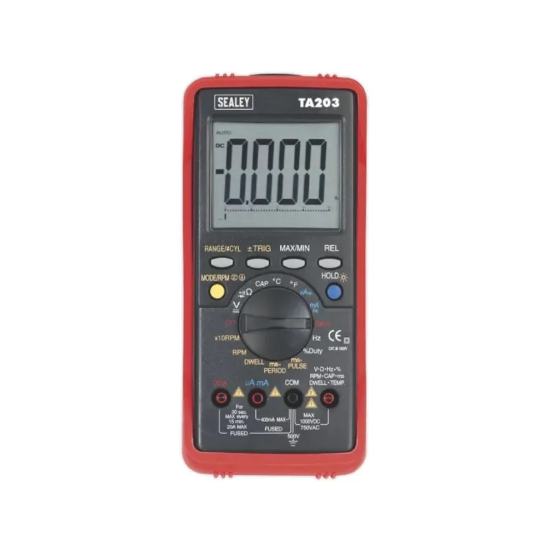 Sealey Digital Automotive Multimeter 15-Function Bar Graph/PC Link