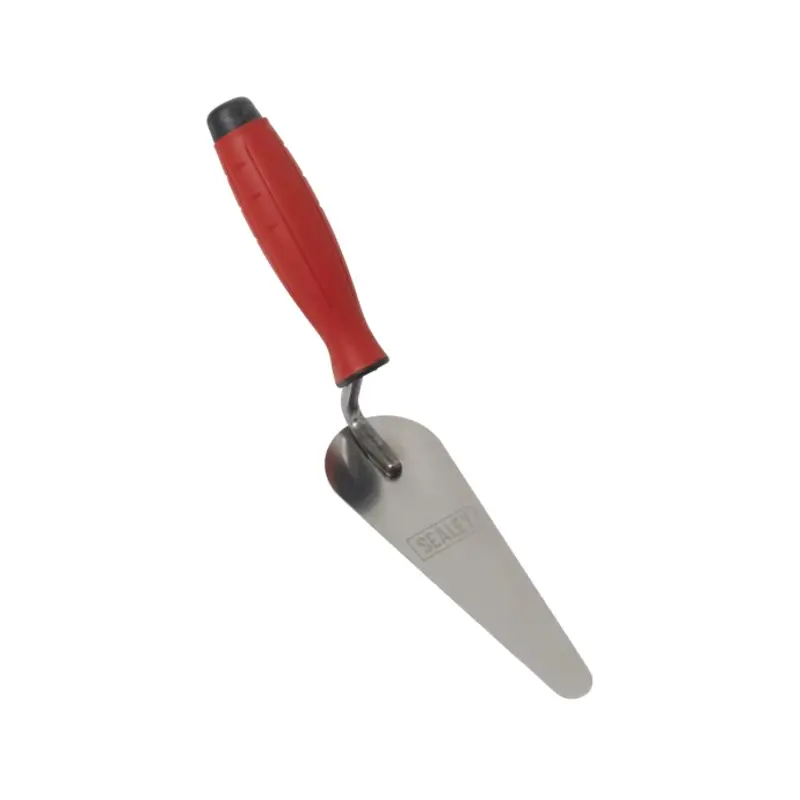 Sealey Stainless Steel Narrow Gauging Trowel - Rubber Handle - 160mm