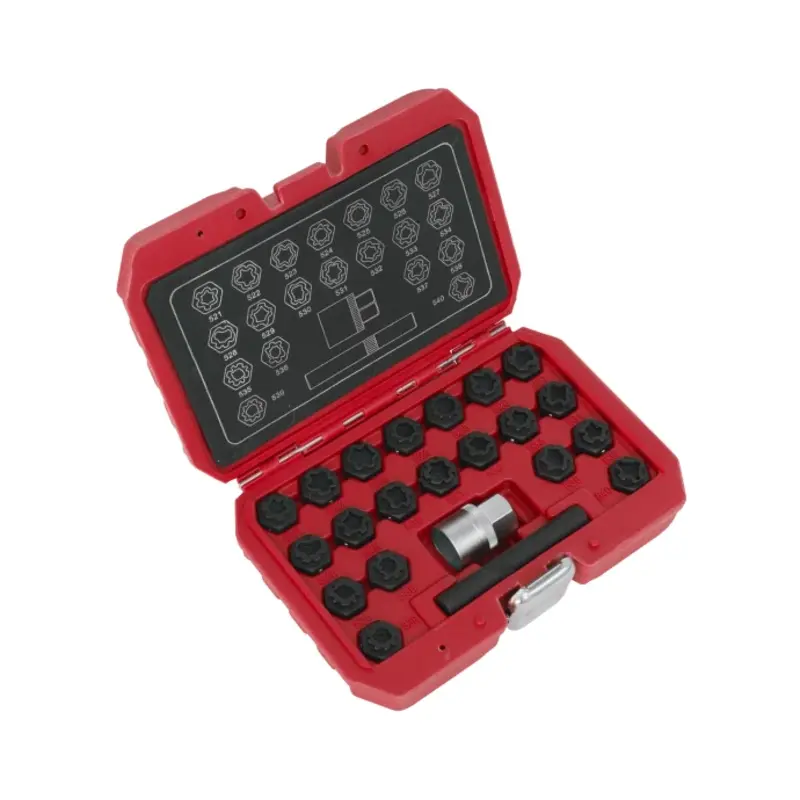 Sealey Locking Wheel Nut Key Set 22pc - VAG