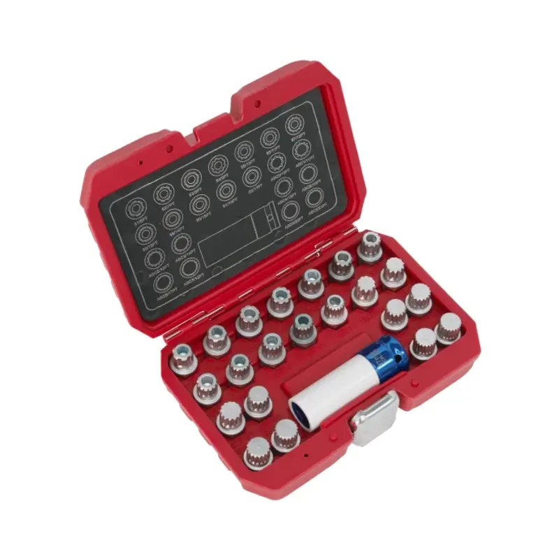 Sealey Locking Wheel Nut Key Set 23pc - VAG