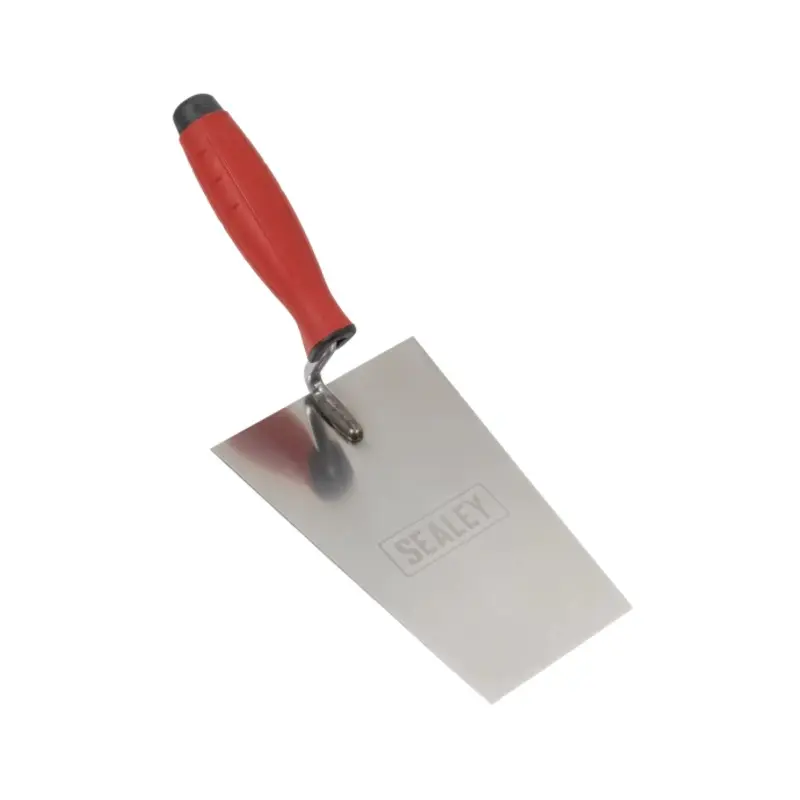 Sealey Stainless Steel Bucket Trowel - Rubber Handle - 180mm