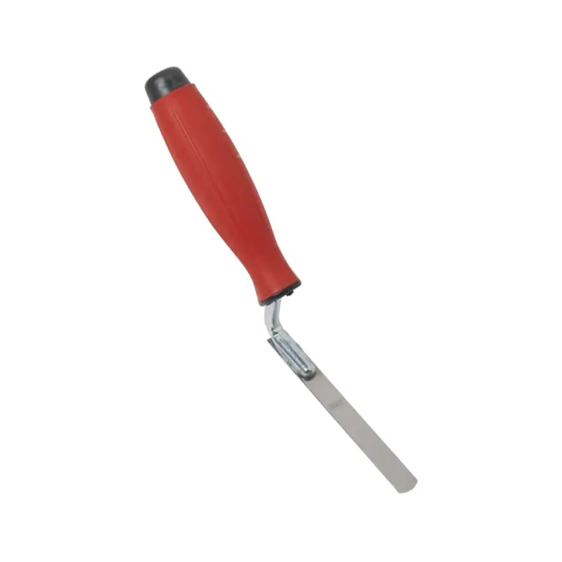 Sealey Stainless Steel Edging Trowel - Rubber Handle - 12mm