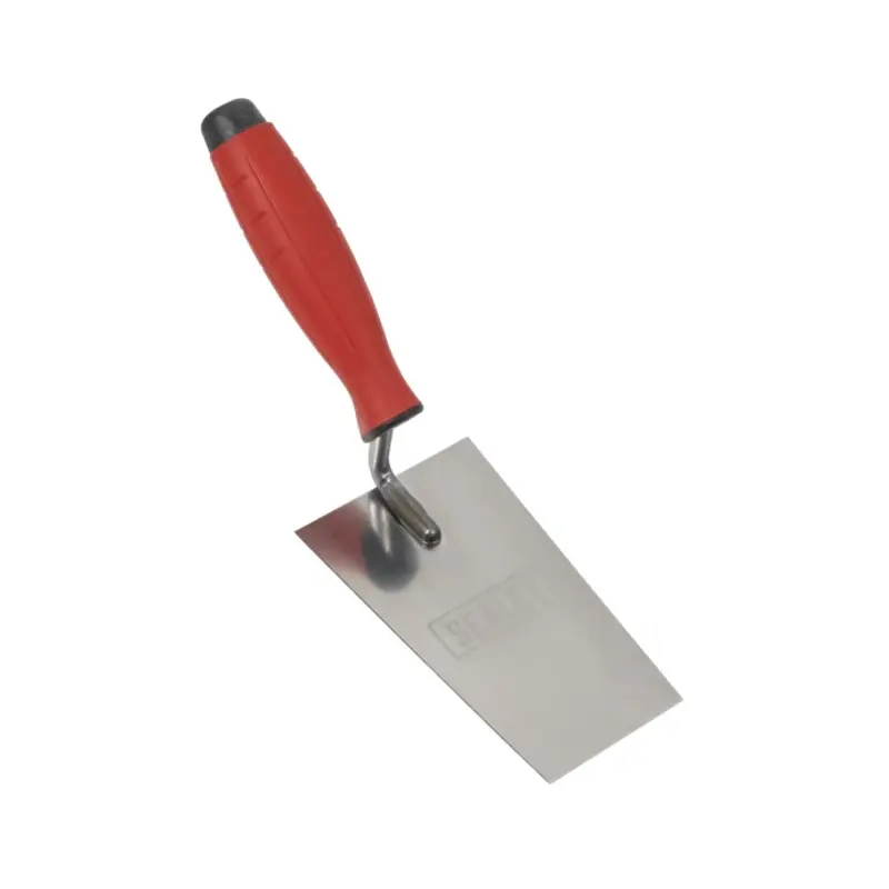 Sealey Stainless Steel Filler Trowel  - Rubber Handle - 140mm