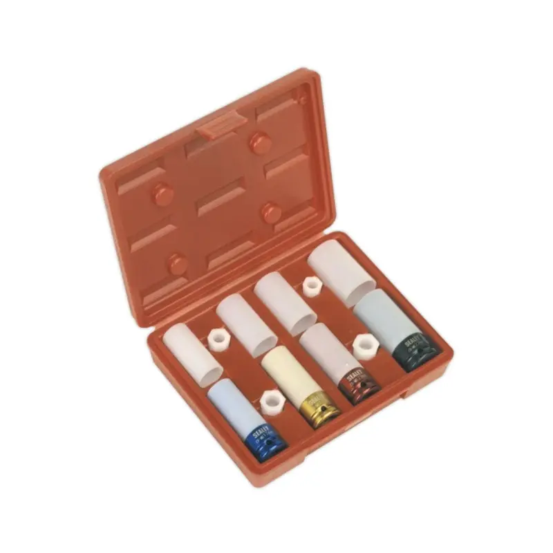 Sealey Alloy Wheel Impact Socket Set 4pc 1/2"Sq Drive