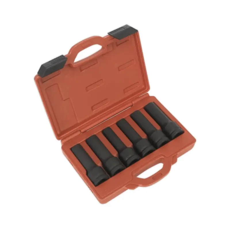 Sealey Impact 12-Point & TRX-Star* Female Deep Socket Set 6pc 3/4"Sq Drive