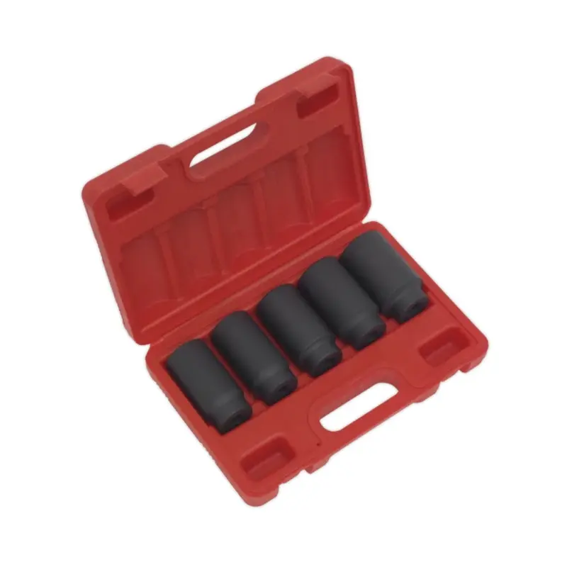 Sealey Impact Hub Nut Socket Set 5pc 1/2"Sq Drive
