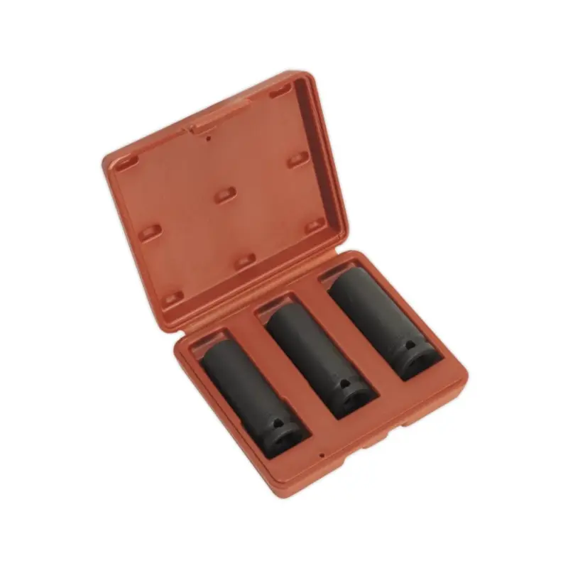 Sealey Impact Socket Set 3pc Deep 1/2"Sq Drive