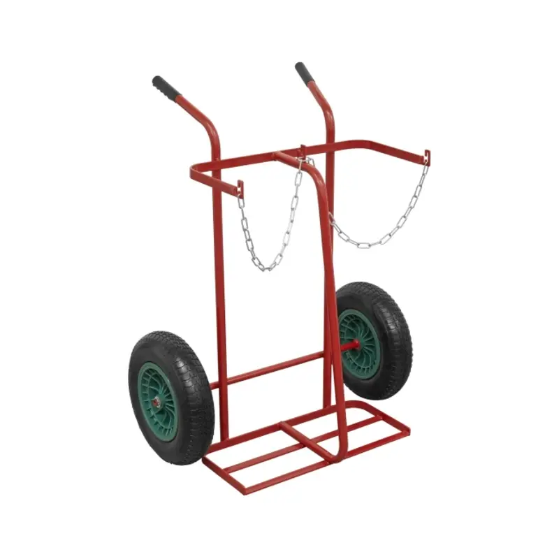 Sealey Welding Bottle Trolley with Pneumatic Tyres - 2 Bottle