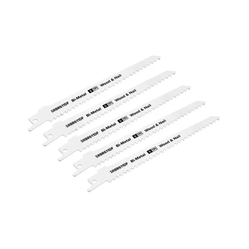 Sealey Reciprocating Saw Blade Wood & Nail 150mm 6tpi - Pack of 5