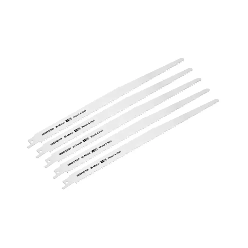 Sealey Reciprocating Saw Blade Wood & Nail 300mm 6tpi - Pack of 5