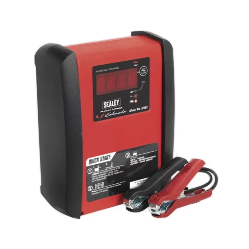 Sealey Intelligent Speed Charge Battery Charger/Maintainer 6A 12V