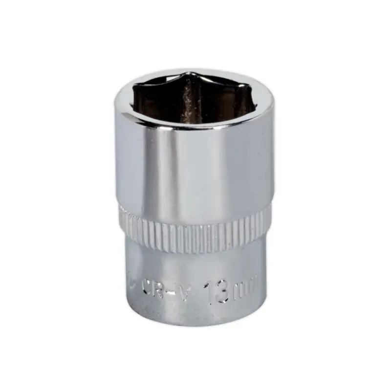 Sealey WallDrive Socket 13mm 1/4"Sq Drive Fully Polished