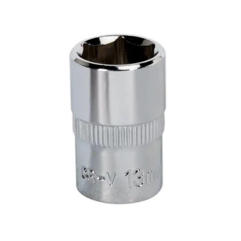 Sealey WallDrive Socket 13mm 3/8"Sq Drive Fully Polished