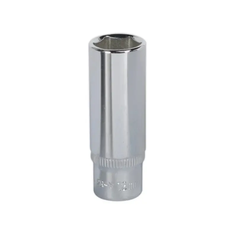 Sealey WallDrive Socket 13mm Deep 1/4"Sq Drive Fully Polished