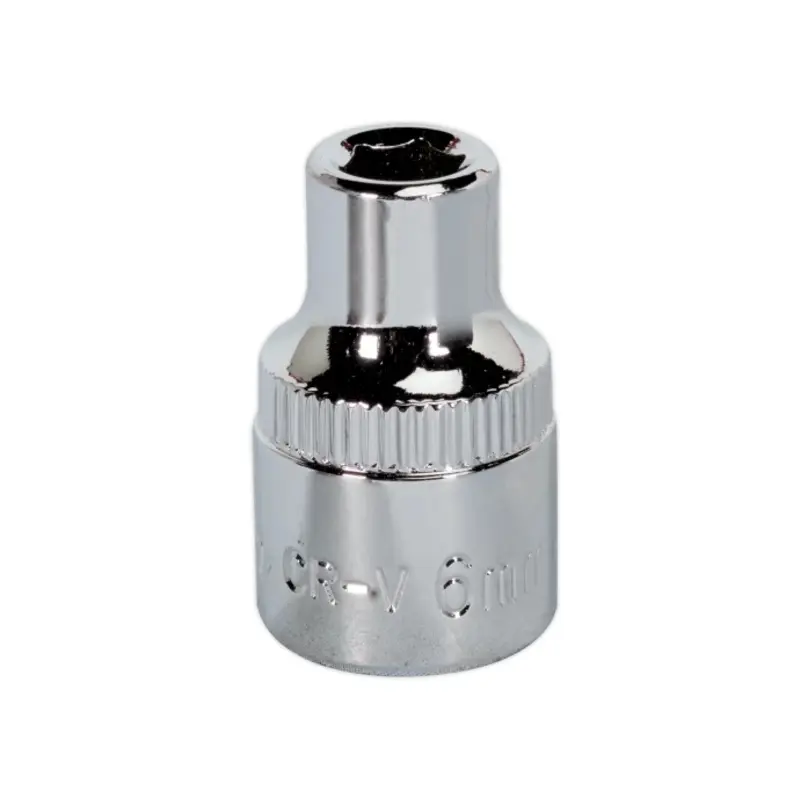 Sealey WallDrive Socket 6mm 3/8"Sq Drive Fully Polished