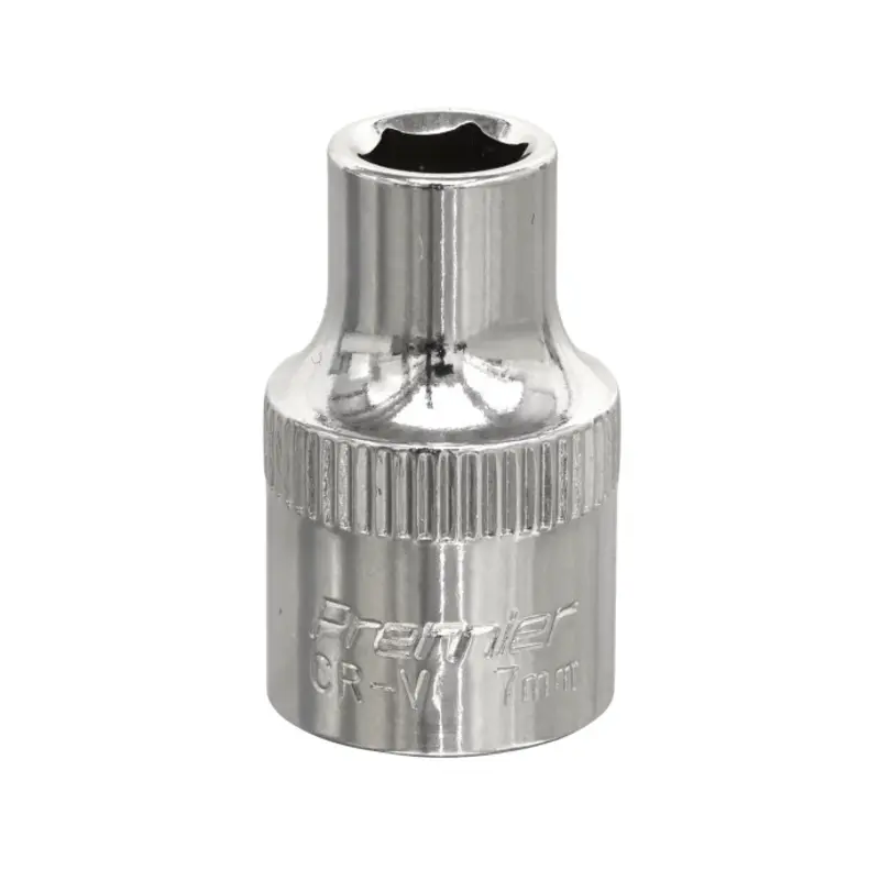 Sealey WallDrive Socket 7mm 3/8"Sq Drive Fully Polished