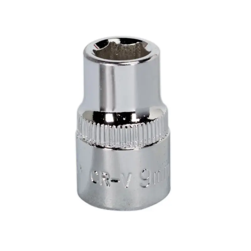Sealey WallDrive Socket 9mm 3/8"Sq Drive Fully Polished