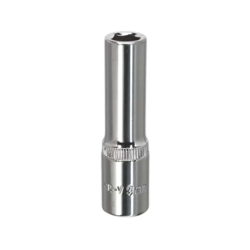 Sealey WallDrive Socket 9mm Deep 3/8"Sq Drive Fully Polished