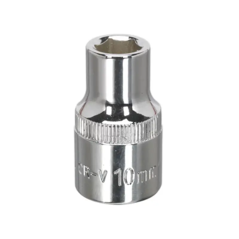 Sealey WallDrive Socket 10mm 1/2"Sq Drive Fully Polished