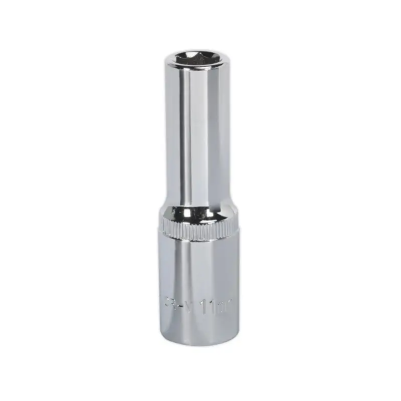 Sealey WallDrive Socket 11mm Deep 1/2"Sq Drive Fully Polished
