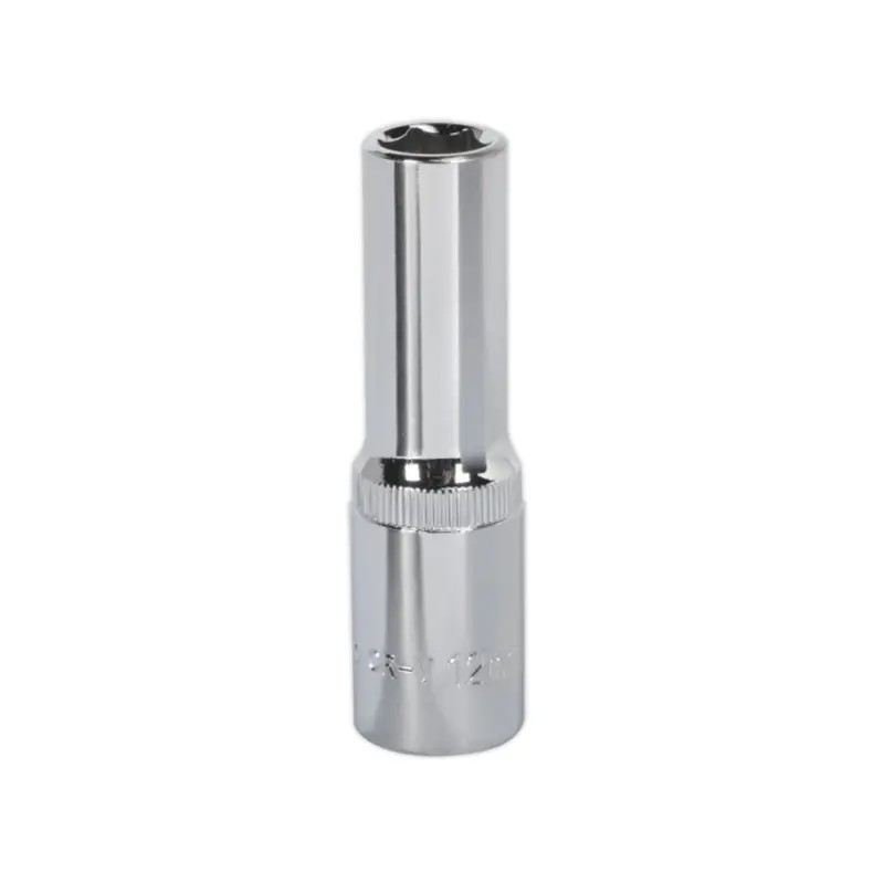 Sealey WallDrive Socket 12mm Deep 1/2"Sq Drive Fully Polished