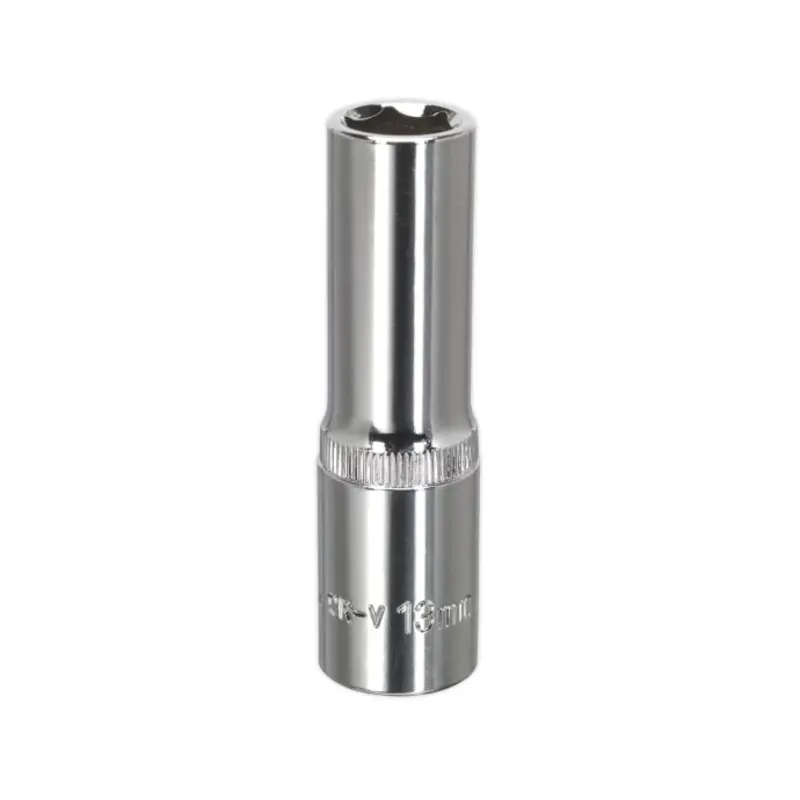 Sealey WallDrive Socket 13mm Deep 1/2"Sq Drive Fully Polished
