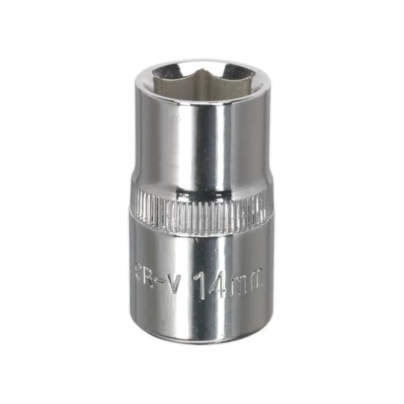Sealey WallDrive Socket 14mm 1/2"Sq Drive Fully Polished