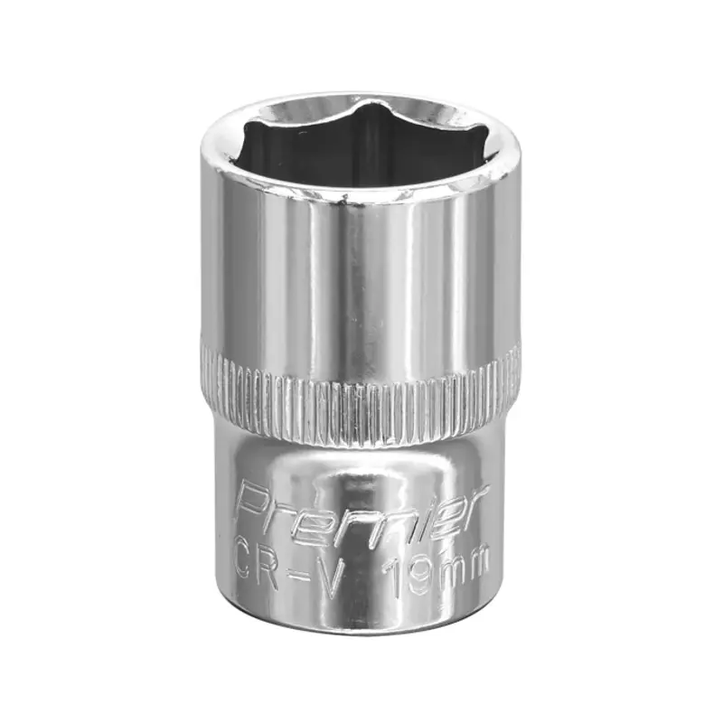 Sealey WallDrive Socket 19mm 1/2"Sq Drive Fully Polished