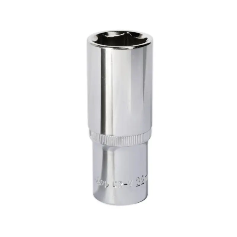Sealey WallDrive Socket 22mm Deep 1/2"Sq Drive Fully Polished