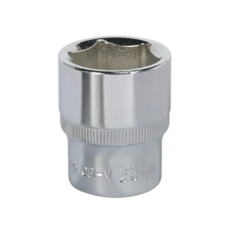 Sealey WallDrive Socket 23mm 1/2"Sq Drive Fully Polished
