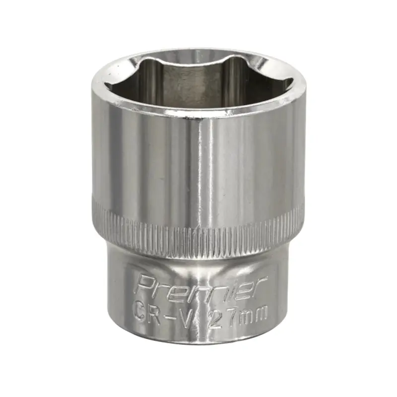 Sealey WallDrive Socket 27mm 1/2"Sq Drive Fully Polished