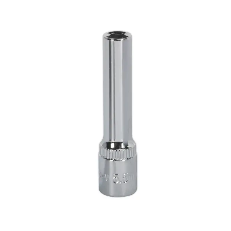 Sealey WallDrive Socket 5.5mm 1/4"Sq Drive Deep Fully Polished