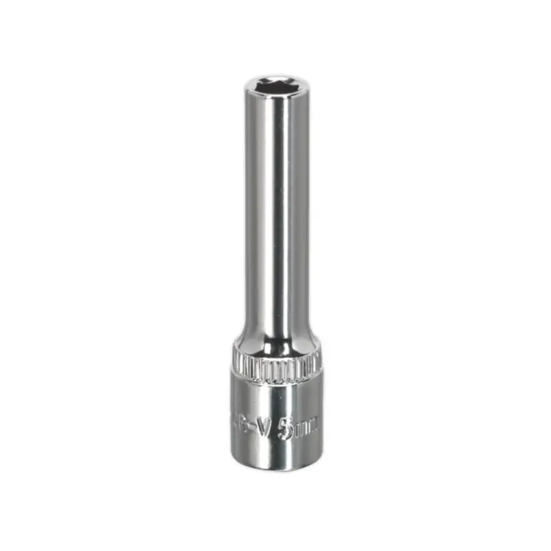 Sealey WallDrive Socket 5mm Deep 1/4"Sq Drive Fully Polished