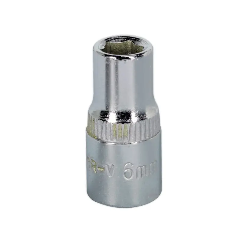 Sealey WallDrive Socket 6mm 1/4"Sq Drive Fully Polished