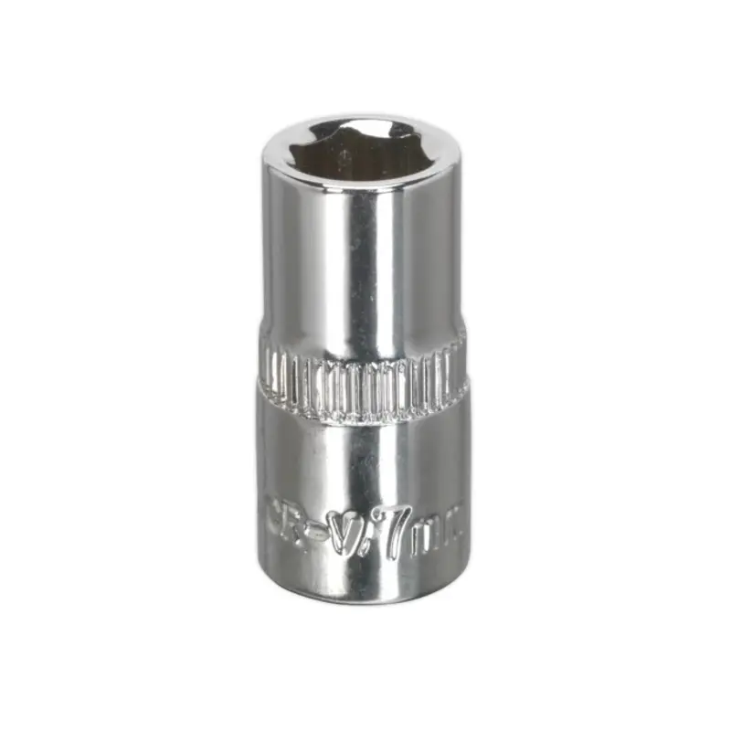 Sealey WallDrive Socket 7mm 1/4"Sq Drive Fully Polished