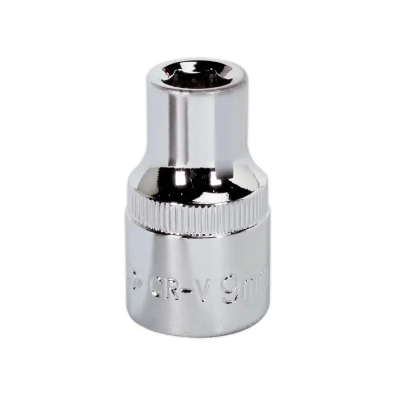 Sealey WallDrive Socket 9mm 1/2"Sq Drive Fully Polished
