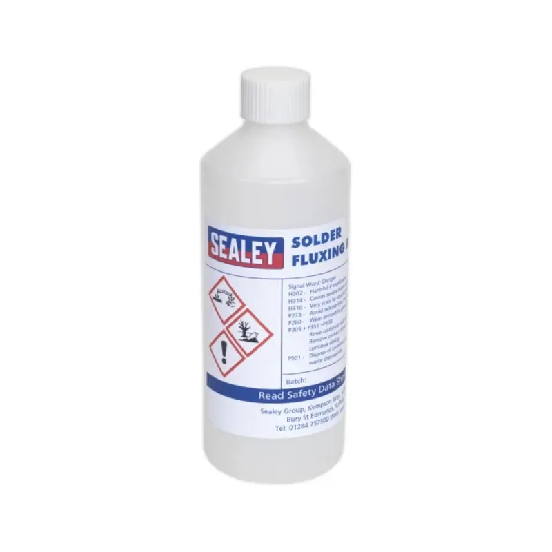 Sealey Solder Fluxing Fluid 500ml Bottle