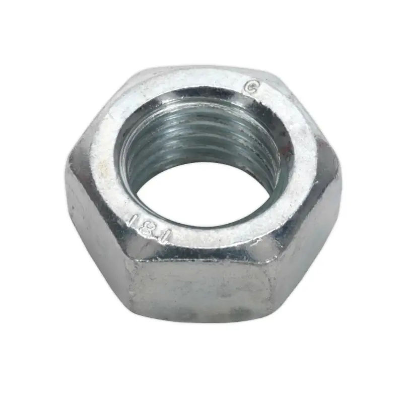 Sealey Steel Nut DIN 934 - M20 Zinc Pack of 10