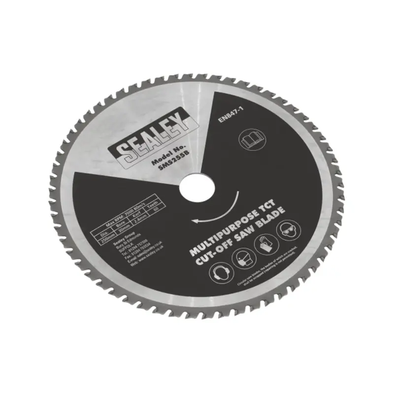 Sealey Multipurpose Cut-Off Saw Blade 250 x 2.4mm/30mm 60tpu