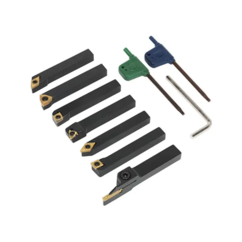 Sealey Indexable 8mm Lathe Turning Tool Set 7pc