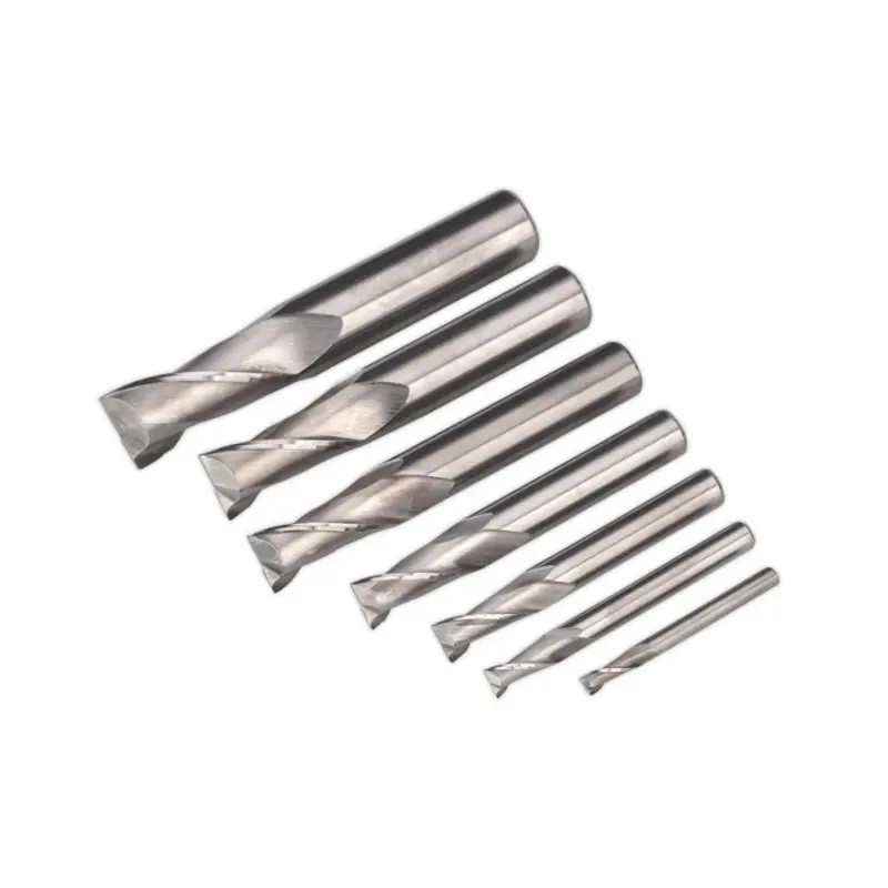 Sealey HSS End Mill Set 4-16mm 2 Flute