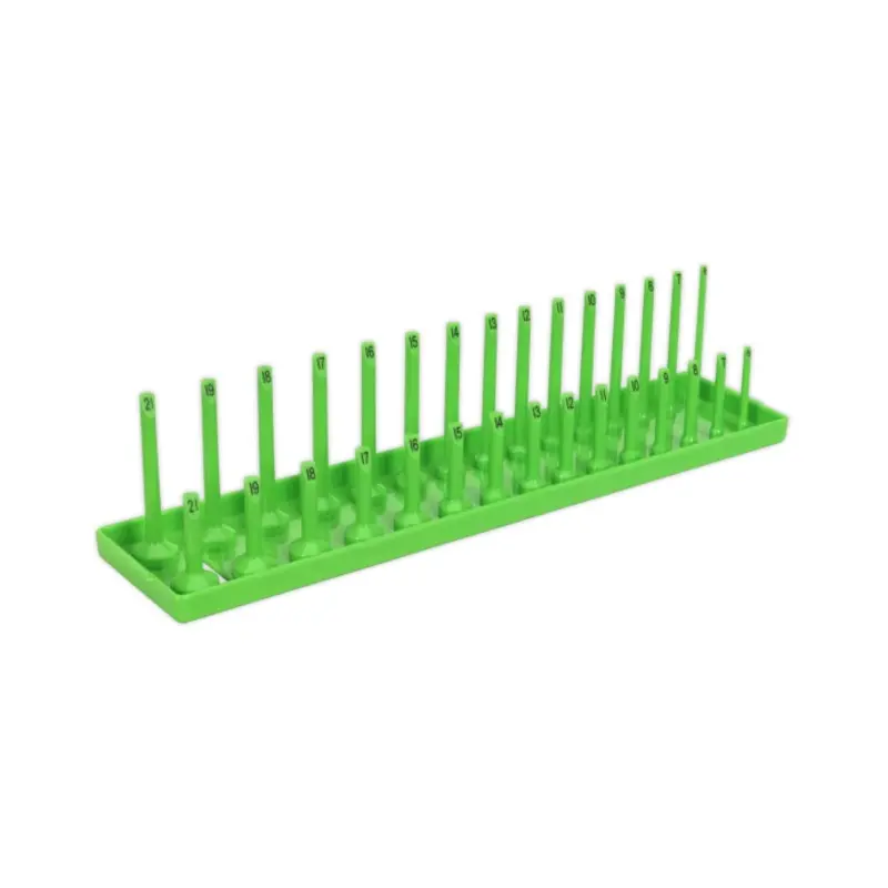 Sealey Socket Holder 3/8"Sq Drive 6-21mm Hi-Vis Green
