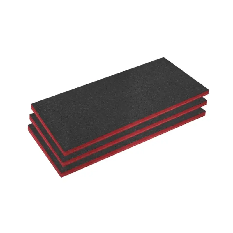 Sealey Easy Peel Shadow Foam Red/Black 50mm - Pack of 3