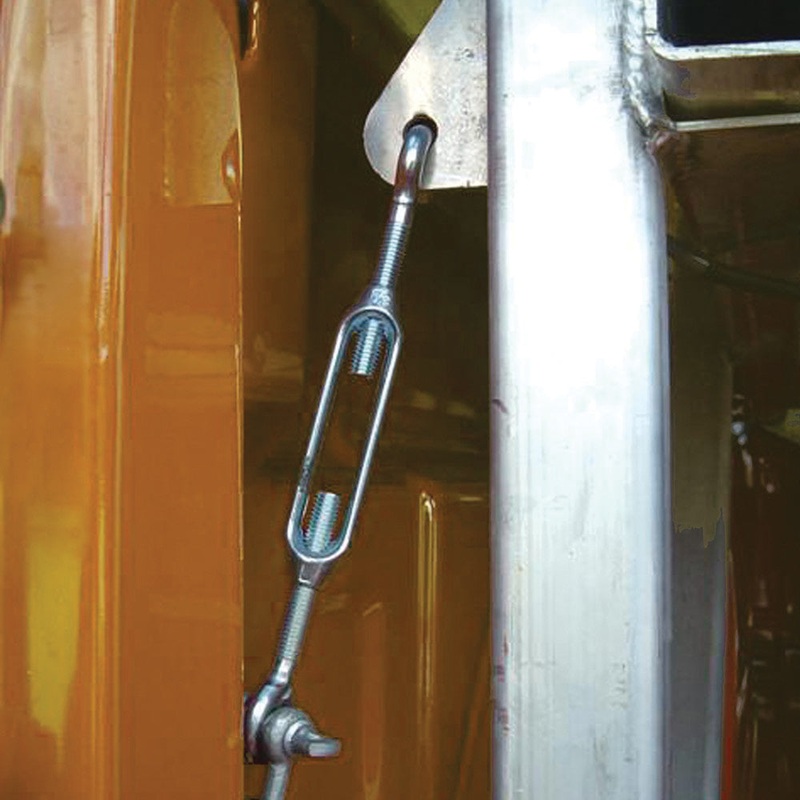 HARDWARE ESSENTIALS 321894 Exterior Turnbuckle, Hook x Eye End, 1040 lb Load, 1/4-20 Thread, 7-3/8 in L Retracted