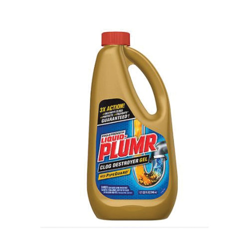 Liquid-Plumr 00243 Pro-Strength Clog Destroyer, 32 oz, Liquid